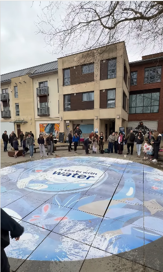 Hydrochromic Application – The First Water-Activated Mural in the UK