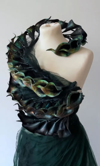 Liquid Crystal Ink Color-Changing Application –The process of creating a thermochromic dress for NYFW
